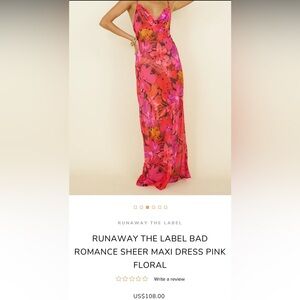 Runaway sheer maxi dress